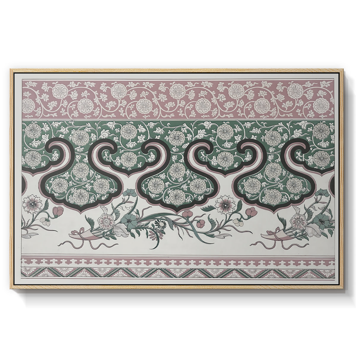 Examples of Chinese Ornament, Pl. LXXVI, 1867 - Floater Framed Canvas Print