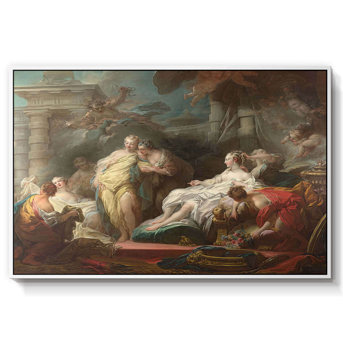 Psyche Showing Her Sisters Her Gifts from Cupid, 1753 - Floater Framed Canvas Print