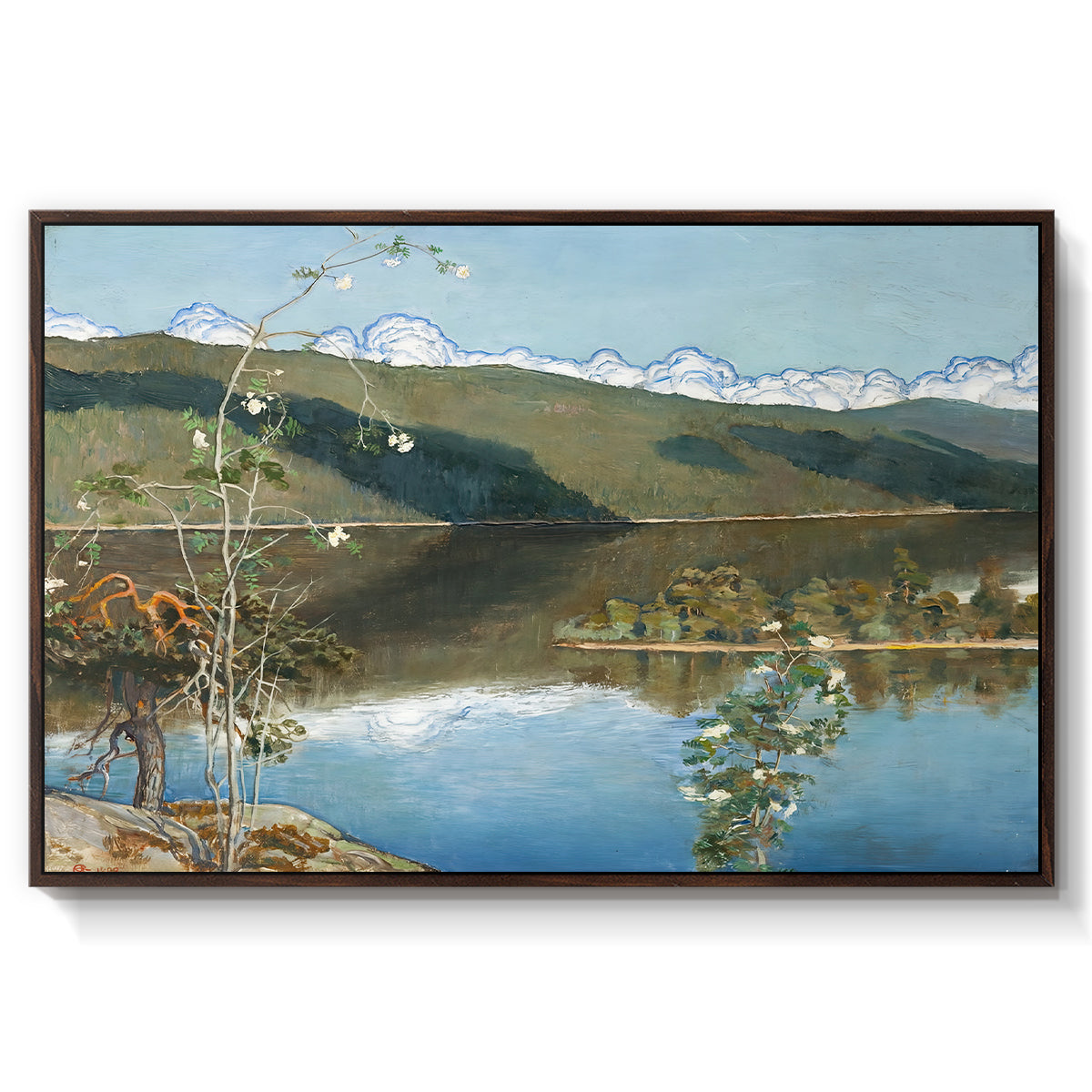 Thunderclouds on the Horizon, 1897 - Floater Framed Canvas Print