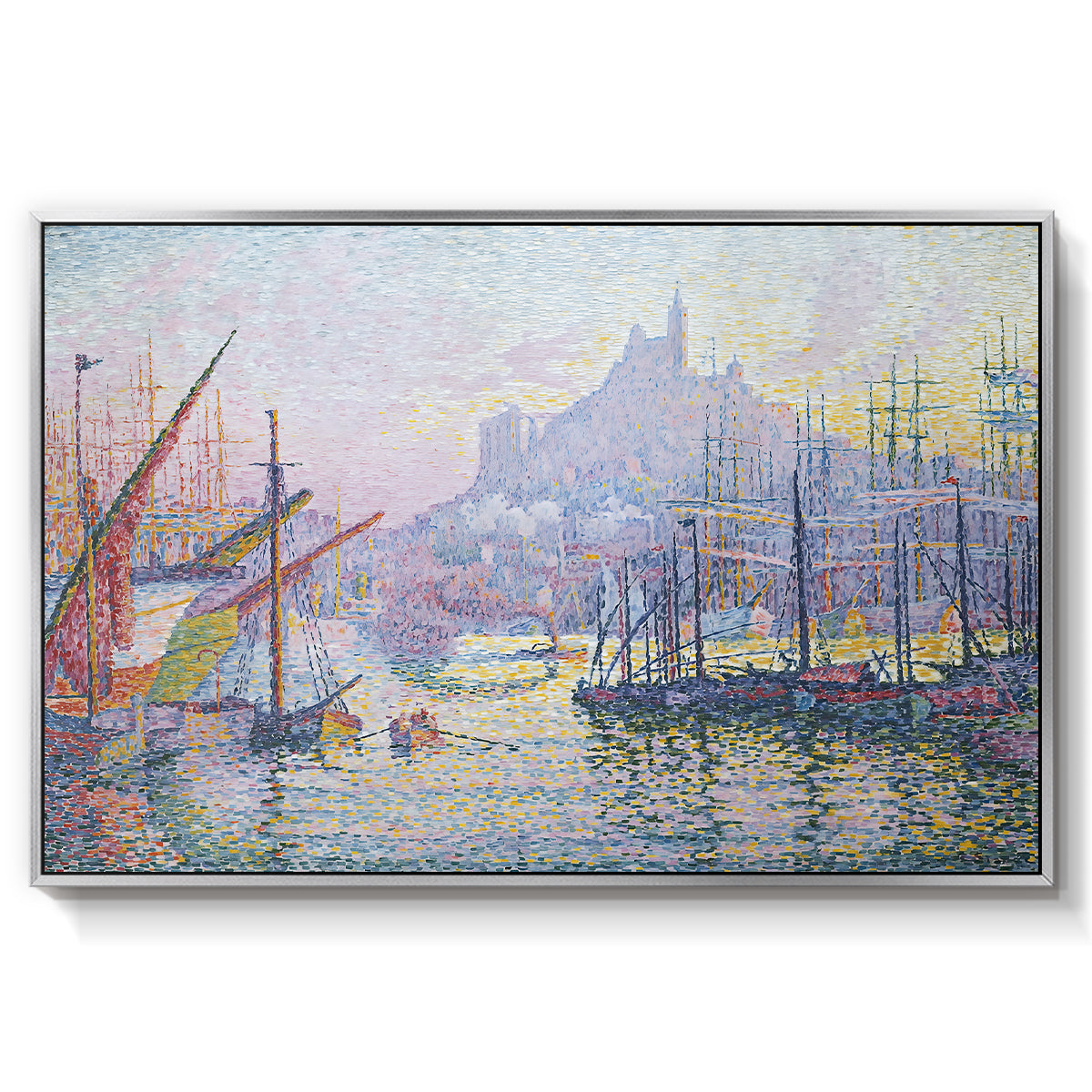 The Port of Marseille, 1905 - Floater Framed Canvas Print