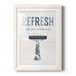 Palm Bath II - Barnwood Framed Art Print