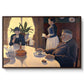 The Dining Room (Breakfast), 1886-1887 - Floater Framed Canvas Print