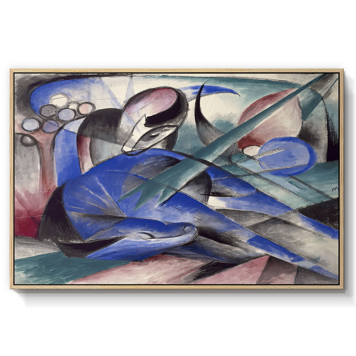 Dreaming Horse, 1913 - Floater Framed Canvas Print