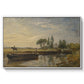 Barge below Flatford Lock, c. 1810 - Floater Framed Canvas Print