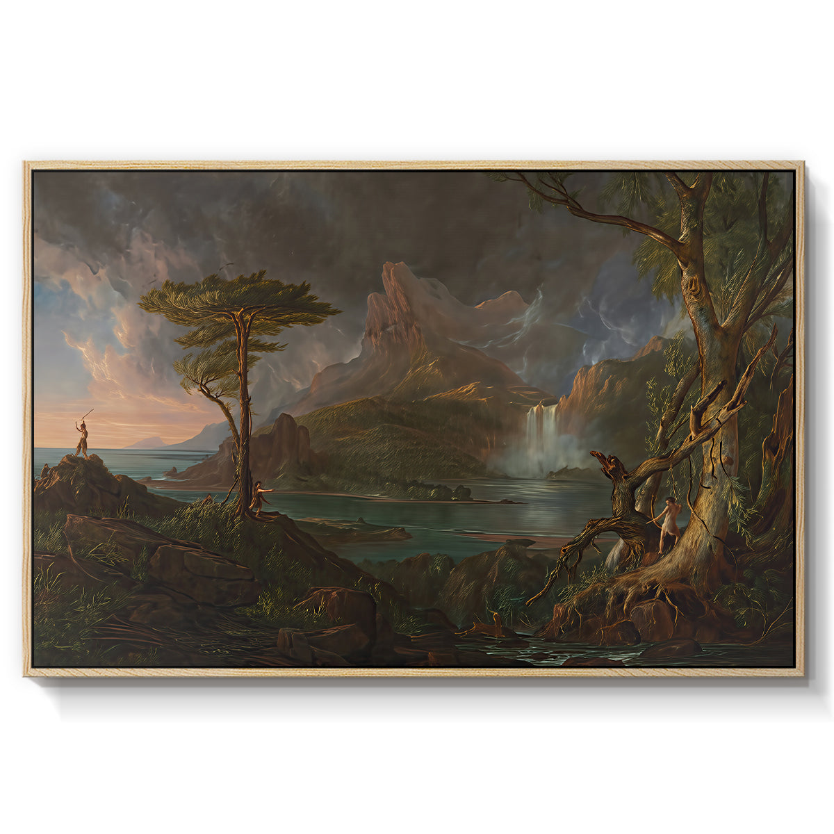 A Wild Scene, 1831-1832 - Floater Framed Canvas Print