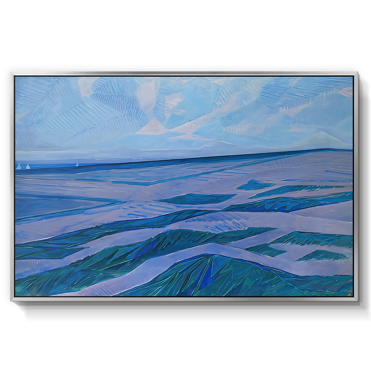 Dune Landscape, 1911 - Floater Framed Canvas Print