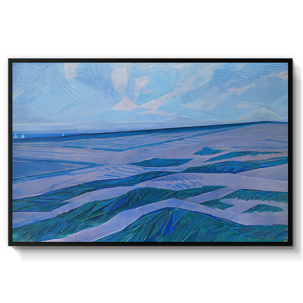 Dune Landscape, 1911 - Floater Framed Canvas Print