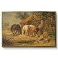 The Midday Meal, 1835 - Floater Framed Canvas Print