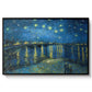 Starry Night Over the Rhône, 1888 - Floater Framed Canvas Print