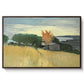 Fields of Wheat in Cagnes, 1918 - Floater Framed Canvas Print