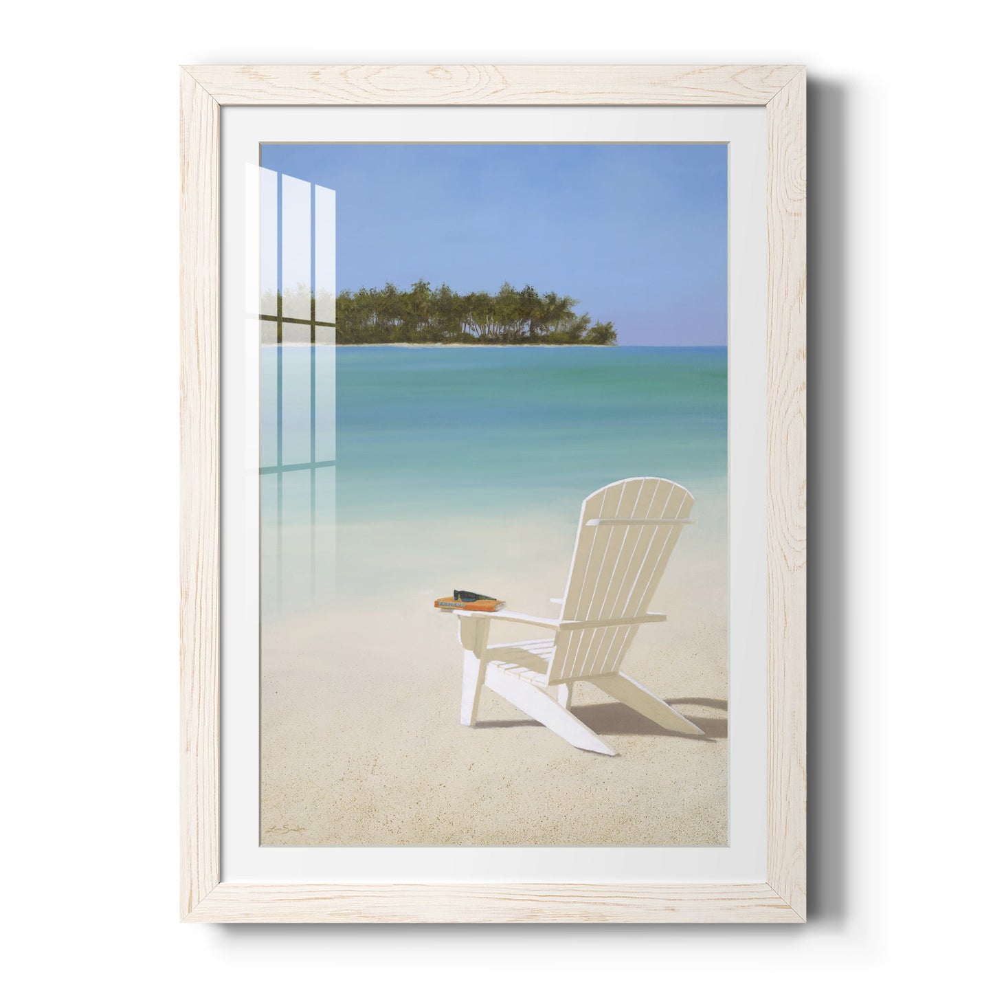 Beachfront Property - Premium Framed Print - Distressed Barnwood Frame - Ready to Hang