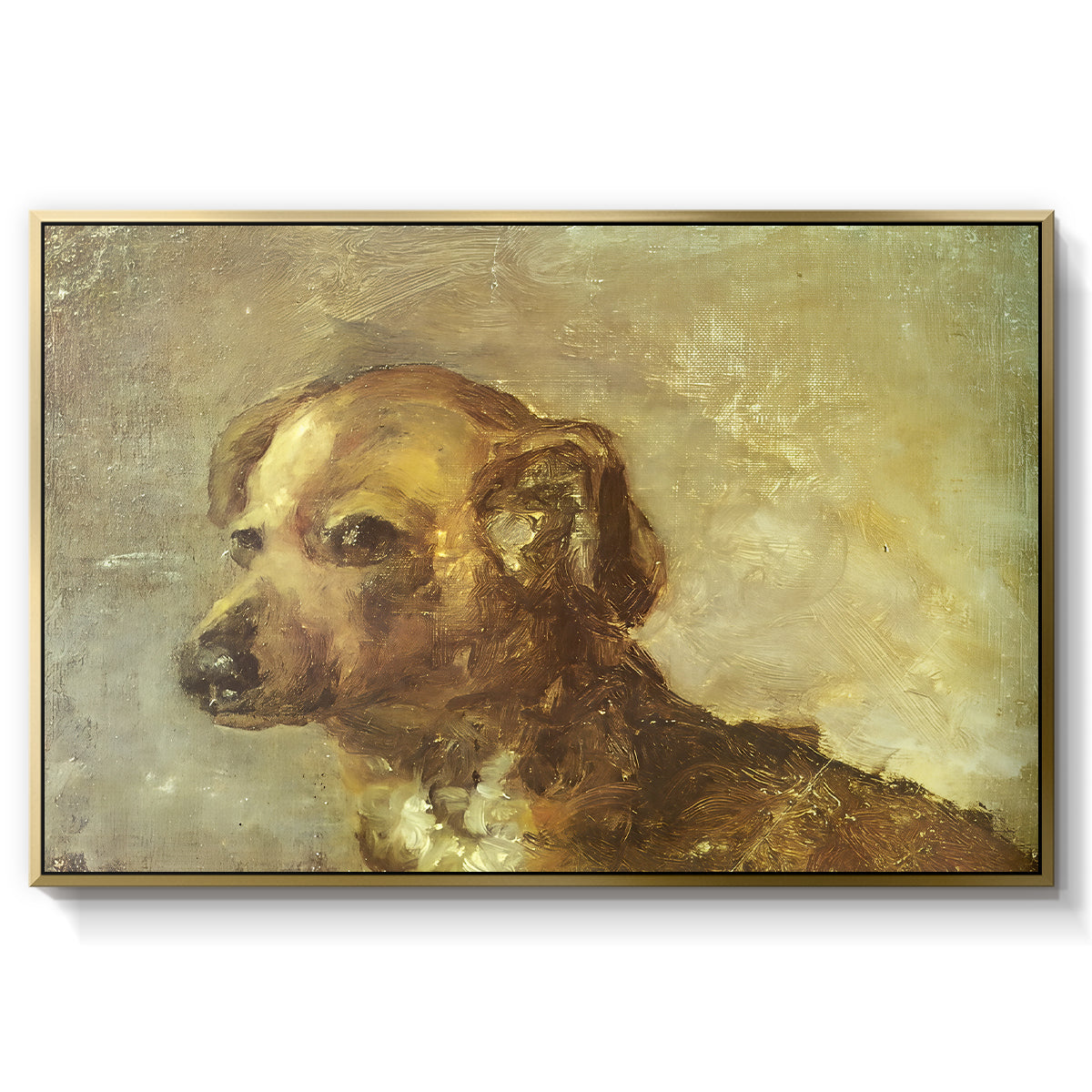 Cliper, the Artist's Dog, 1895 - Floater Framed Canvas Print