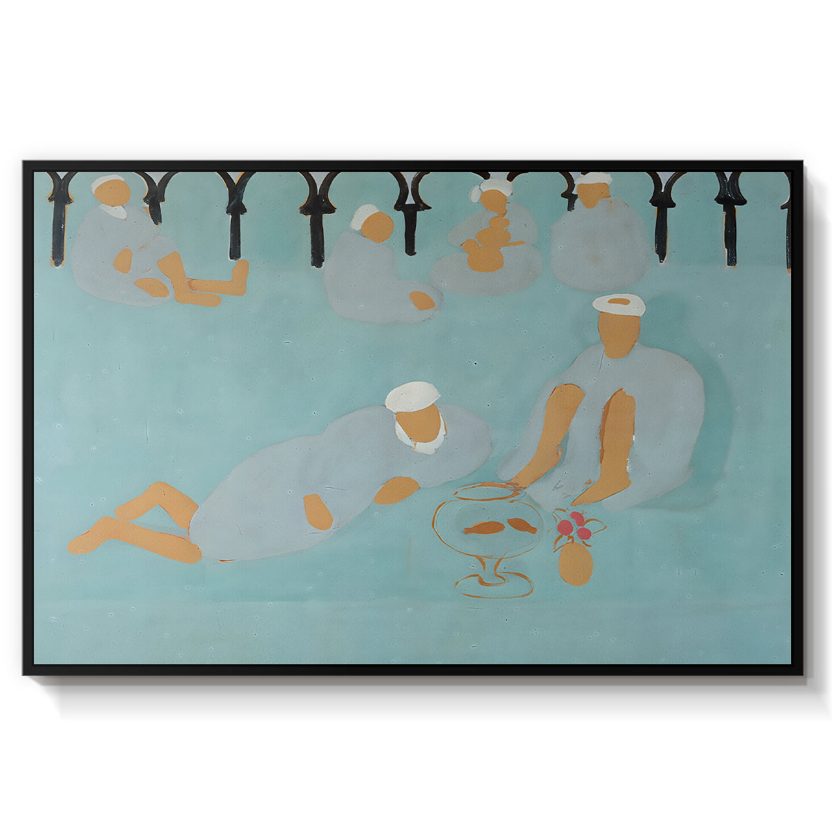 Arab Coffeehouse (Le café Maure), 1913 - Floater Framed Canvas Print