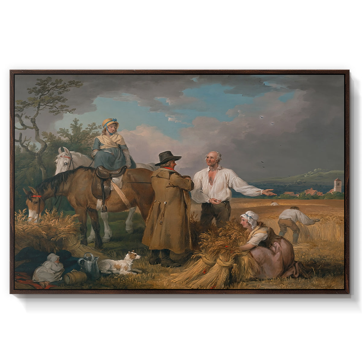 The Reapers, 1800 - Floater Framed Canvas Print