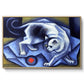 Cat Playing with a Ball, 1945-1950 - Floater Framed Canvas Print