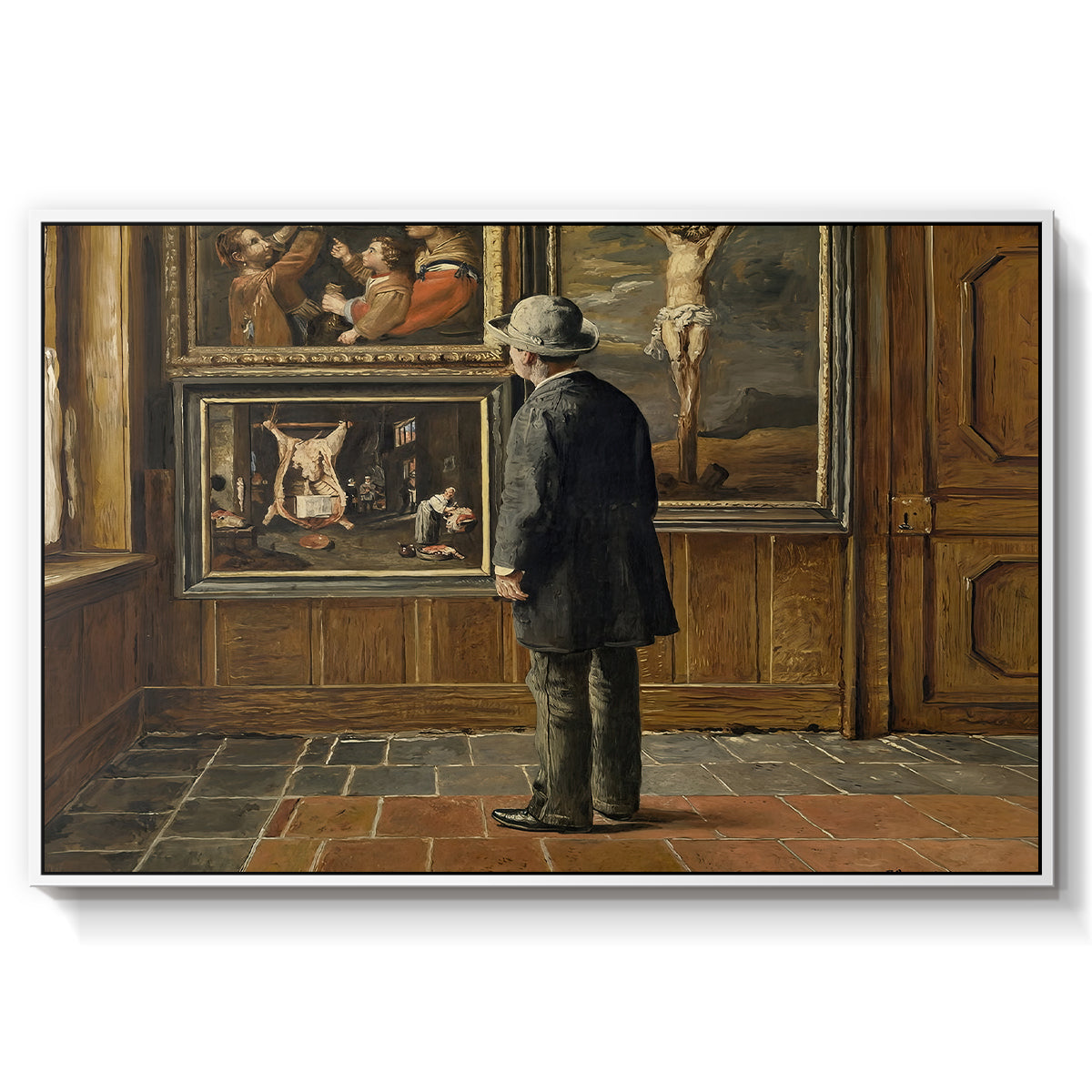 The Picture Lover, 1884 - Floater Framed Canvas Print