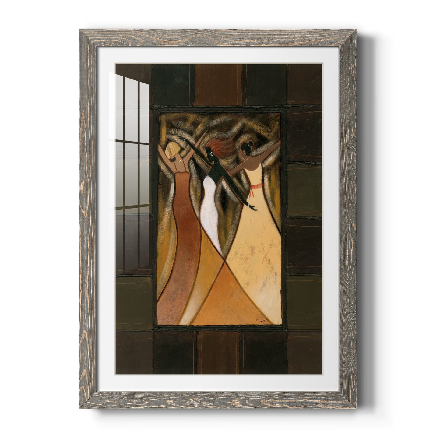 Divine Grace II - Barnwood Framed Art Print