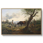 Shepherd with Billy Goat, c. 1830 - Floater Framed Canvas Print