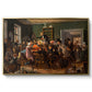 An Auction Scene, 1835 - Floater Framed Canvas Print