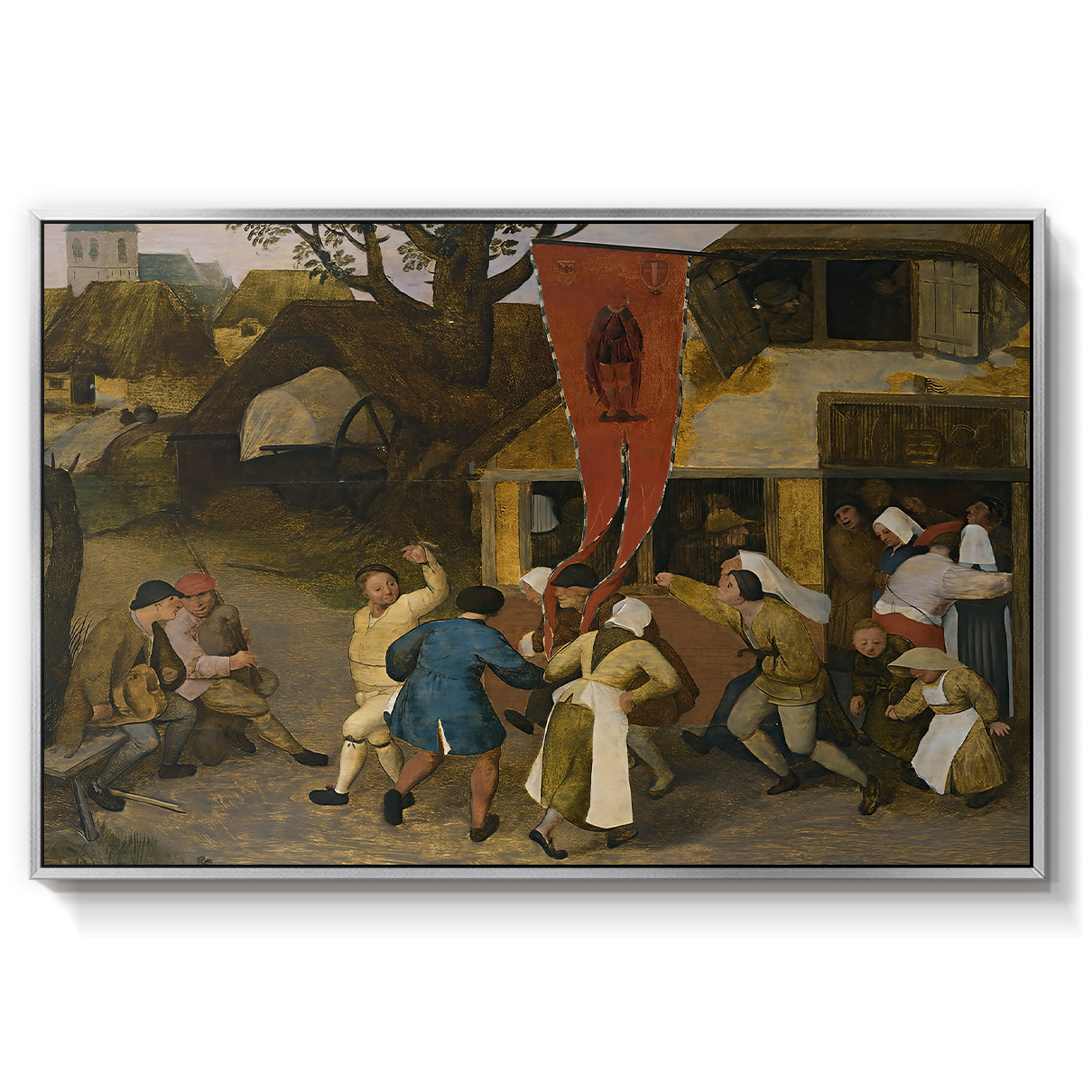 A Village Fair, c. 1567-1569 - Floater Framed Canvas Print