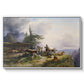 An Alpine Farm on the Untersberg, 1835 - Floater Framed Canvas Print