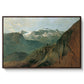 The Dachstein from the Plassen near Hallstatt, 1827 - Floater Framed Canvas Print