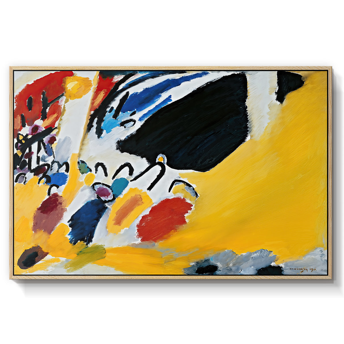 Impression III (Concert), 1911 - Floater Framed Canvas Print