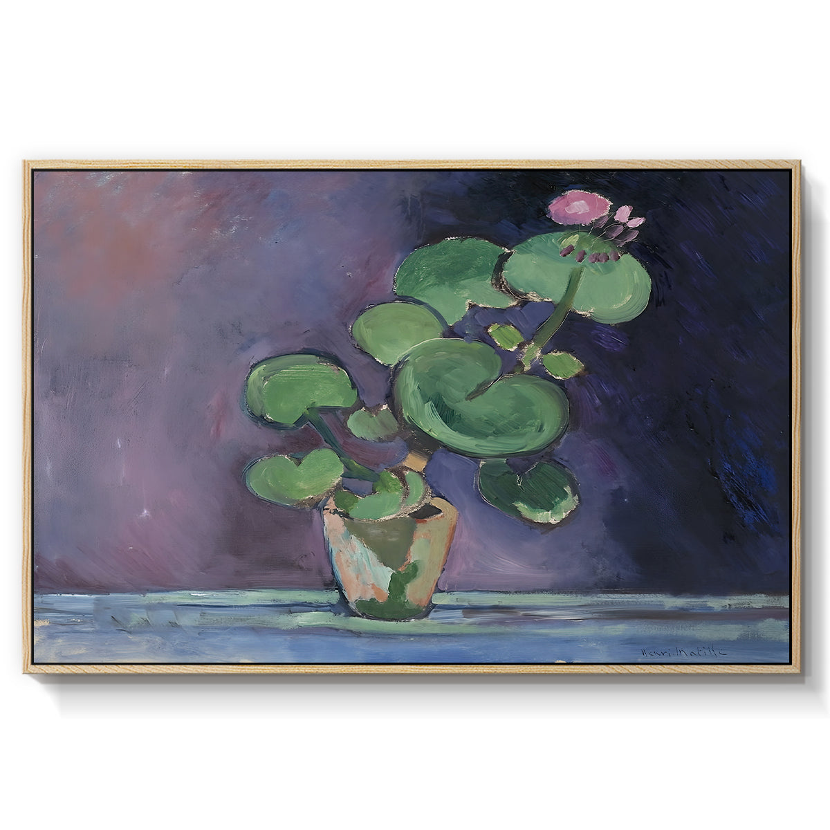 Geranium, 1909 - Floater Framed Canvas Print