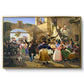 Romans Gathered for Merriment at an Osteria, 1839 - Floater Framed Canvas Print
