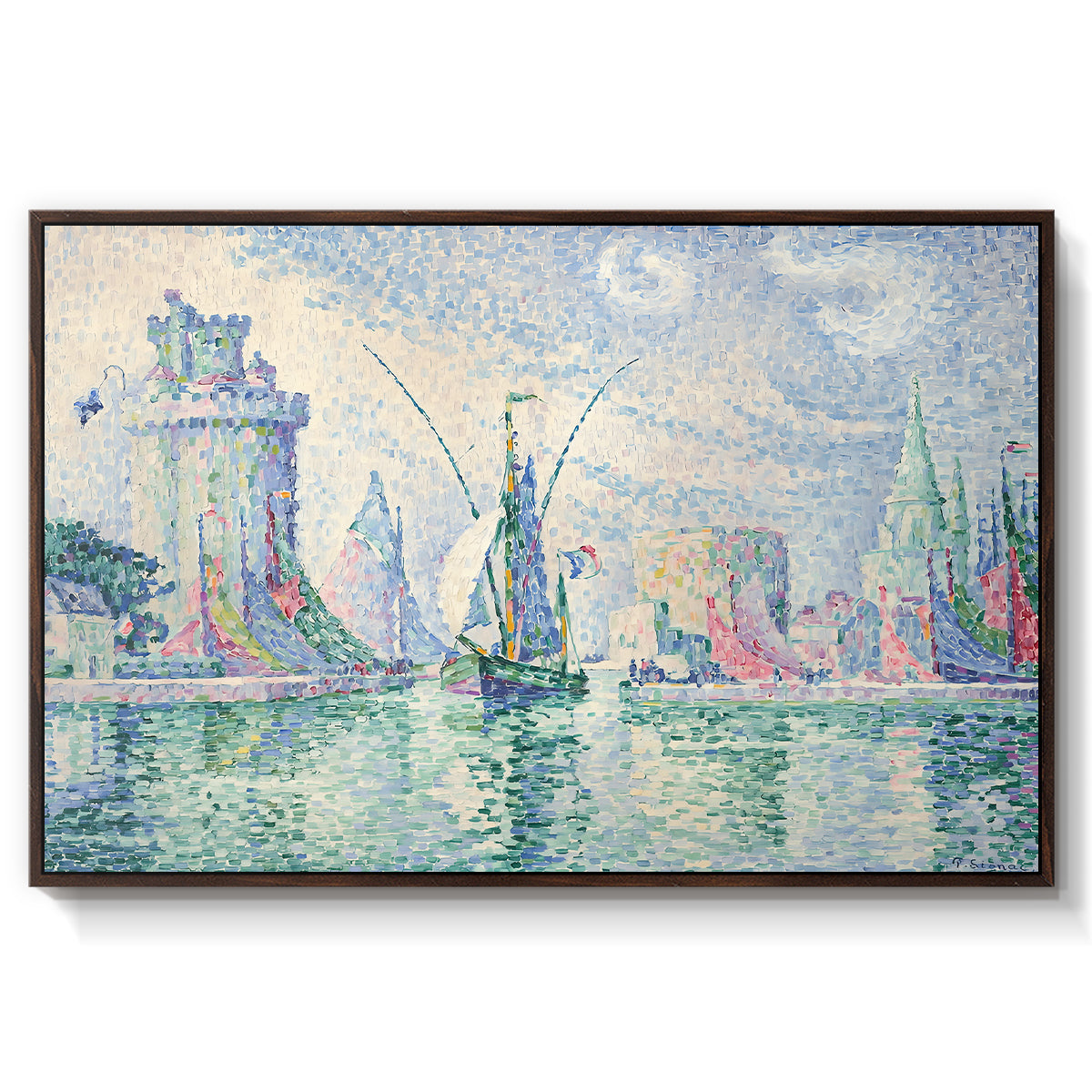 The Green Towers (Les tours vertes, la Rochelle), 1913 - Floater Framed Canvas Print