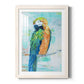 Island Parrot II - Barnwood Framed Art Print