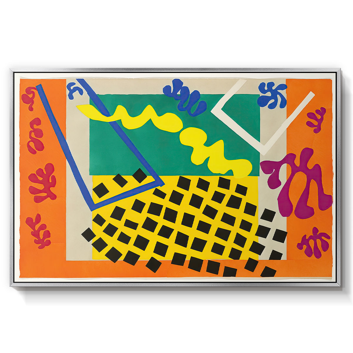The Codomas (Les codomas), from Jazz, 1947 - Floater Framed Canvas Print