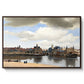 View of Delft, c. 1660-1661 - Floater Framed Canvas Print