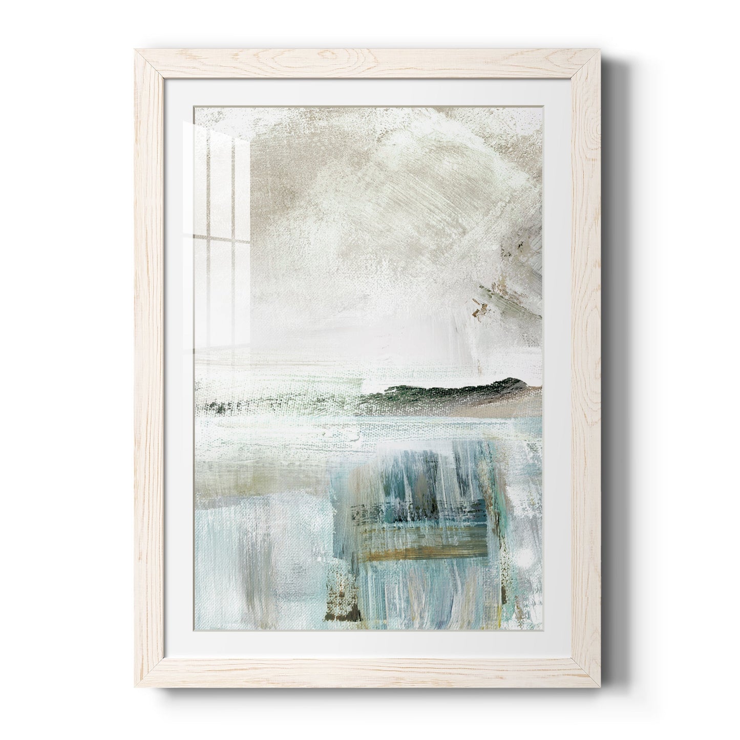 Summer Teal II - Barnwood Framed Art Print