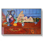 Still Life with a Pewter Jug and Pink Statuette, 1910 - Floater Framed Canvas Print