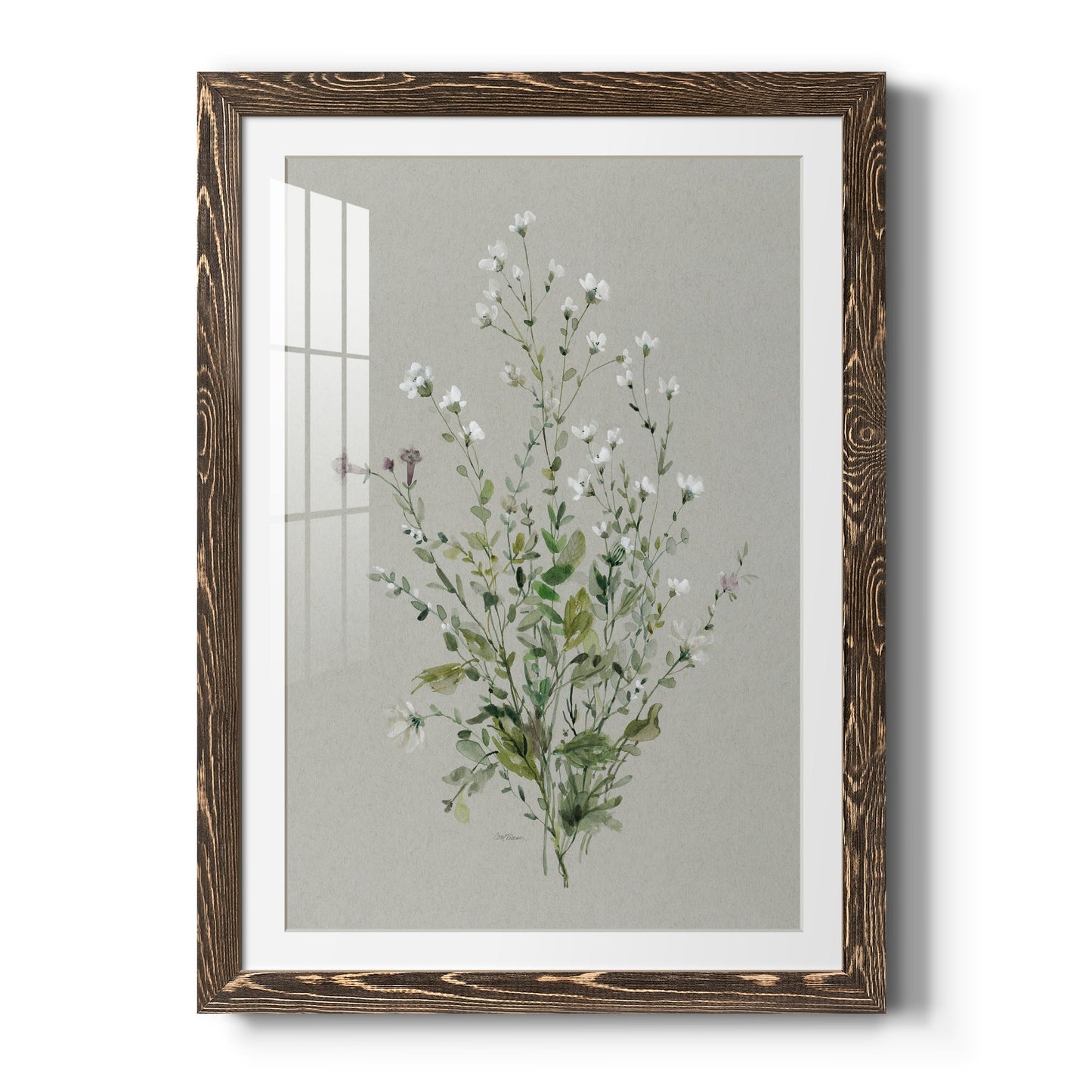 Bouquet of Grace I - Barnwood Framed Art Print