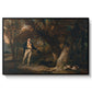The Reverend Thomas Levett and Favourite Dogs, Cock-Shooting, 1811 - Floater Framed Canvas Print