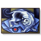 Cat Playing with a Ball, 1945-1950 - Floater Framed Canvas Print