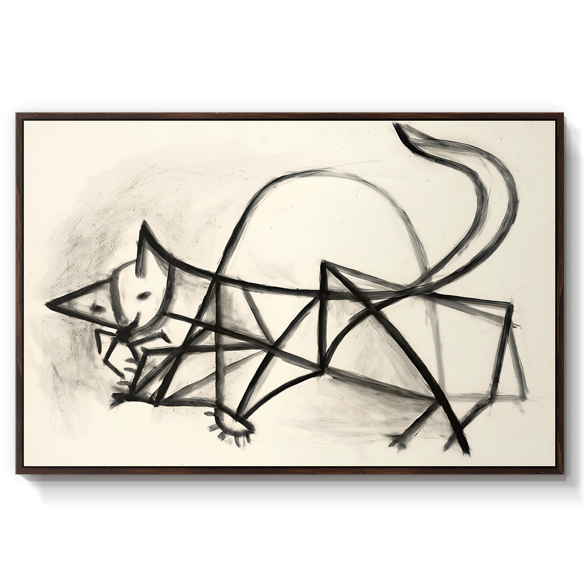 Study of a Cat (Étude de chat), 1946 - Floater Framed Canvas Print