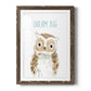 Dream Big Owl - Premium Framed Print - Distressed Barnwood Frame - Ready to Hang