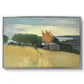 Fields of Wheat in Cagnes, 1918 - Floater Framed Canvas Print