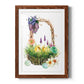 Spring Chick Basket - Premium Framed Print - Distressed Barnwood Frame - Ready to Hang