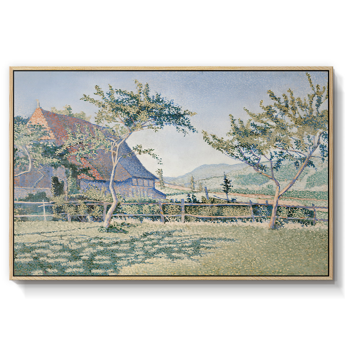 Comblat-le-Château, the Meadow, Opus 161, 1887 - Floater Framed Canvas Print