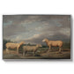 Ryelands Sheep, the King's Ram, the King's Ewe and Lord Somerville's Wether, c. 1801-1807 - Floater Framed Canvas Print