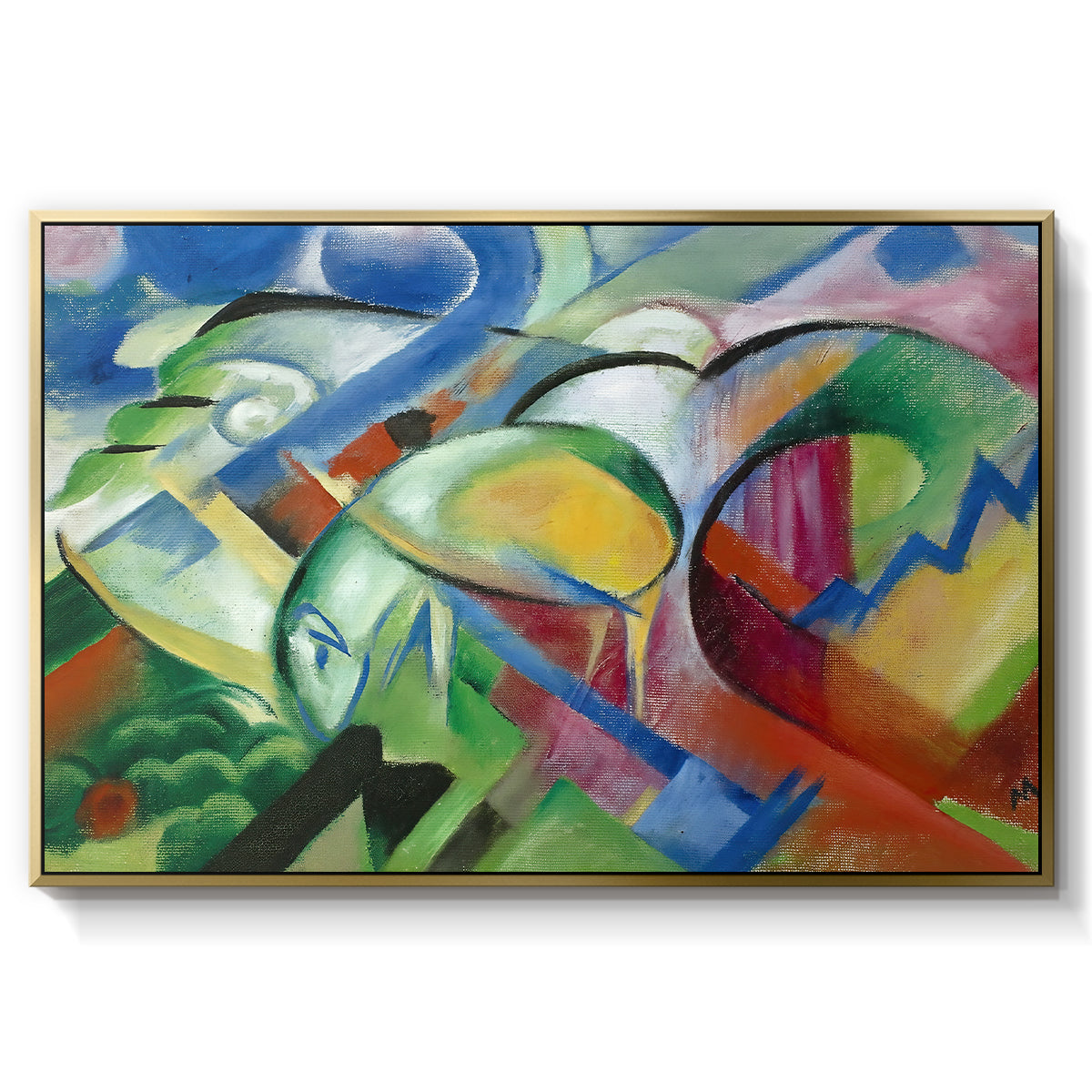 The Sheep, c. 1913-1914 - Floater Framed Canvas Print
