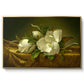 Magnolias on Gold Velvet Cloth, c. 1888-1890 - Floater Framed Canvas Print