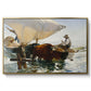 The Return from Fishing: Hauling the Boat, 1894 - Floater Framed Canvas Print