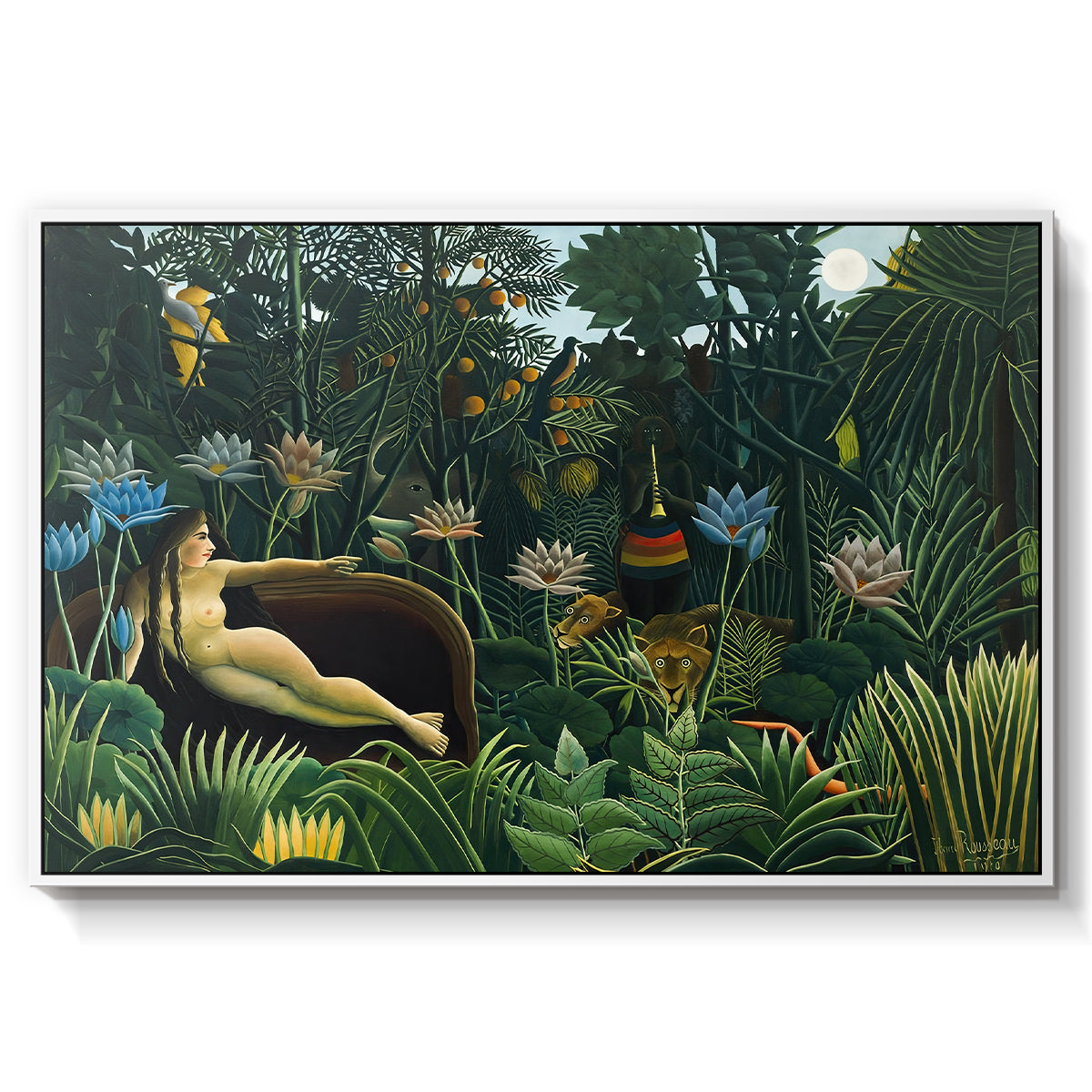 The Dream (Le Rêve), 1910 - Floater Framed Canvas Print