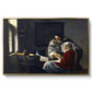 Girl Interrupted at Her Music, c. 1658-1659 - Floater Framed Canvas Print