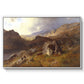 Lledr Valley in Wales, 1864 - Floater Framed Canvas Print